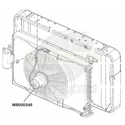 W8000346 - Electric A/C Fan Asm